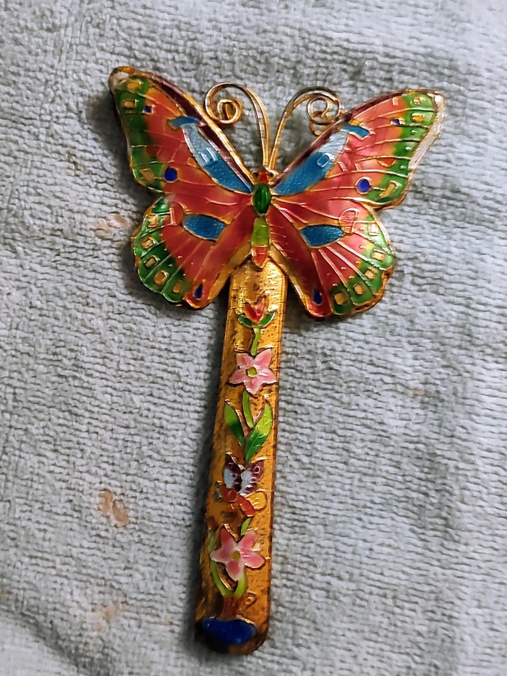 Handcrafted Multicolor Butterfly Accent
